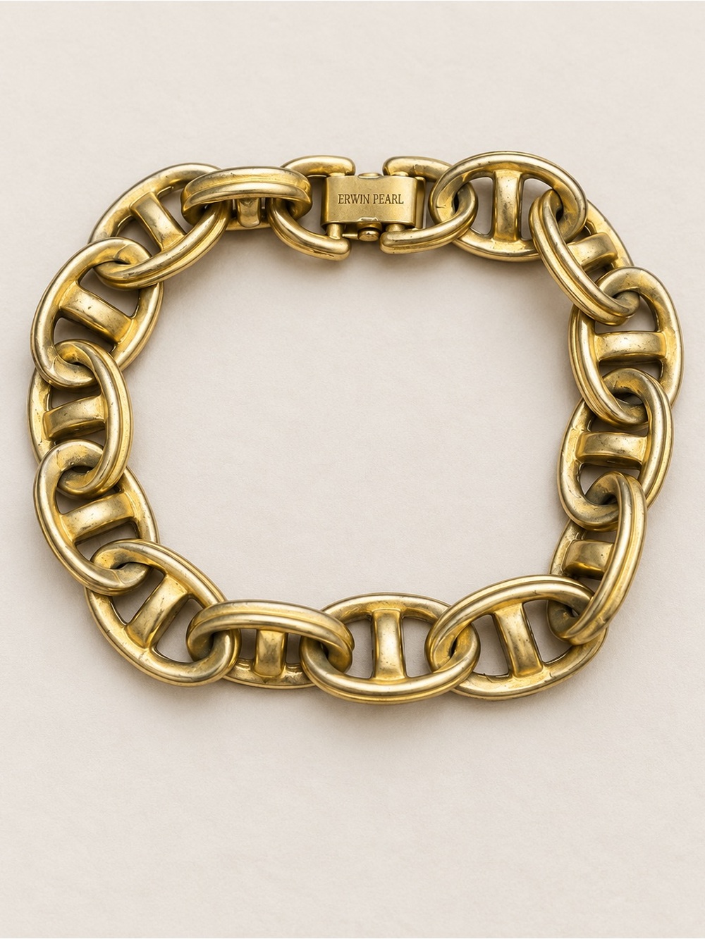 Erwin Pearl Gold-Tone Chunky Link Bracelet